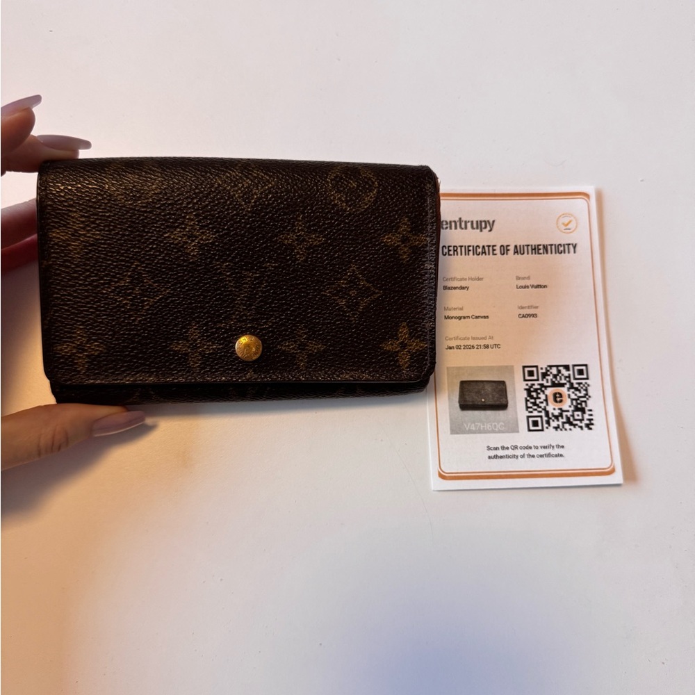 Louis Vuitton Monogram Canvas Brown and Tan Continental Wallet - Picture 6 of 10